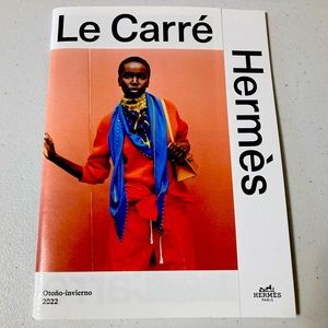 Hermes Le Carre 2022 Autumn Winter Scarf Booklet Catalog New in Spanish